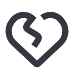 Broken Heart SVG Icon